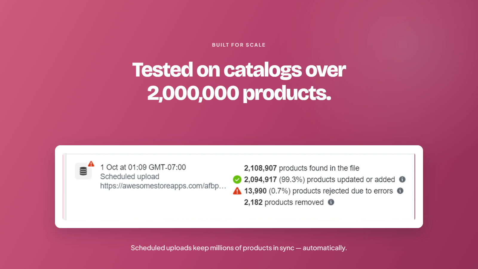 Awesome Feeds keeping a large Shopify catalog in sync automatically
